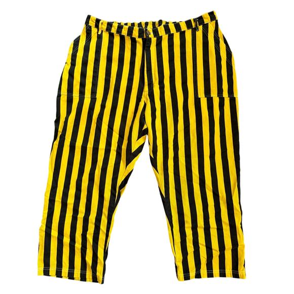Big Bud Press Work Pants in Yellow & Black Stripe Size 4XL - Picture 1 of 6